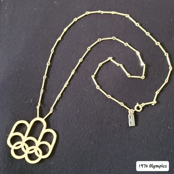 Other - Collector piece Montreal 1976 Olympic Games Gold Metal necklace 1972 Cojo 76 duo